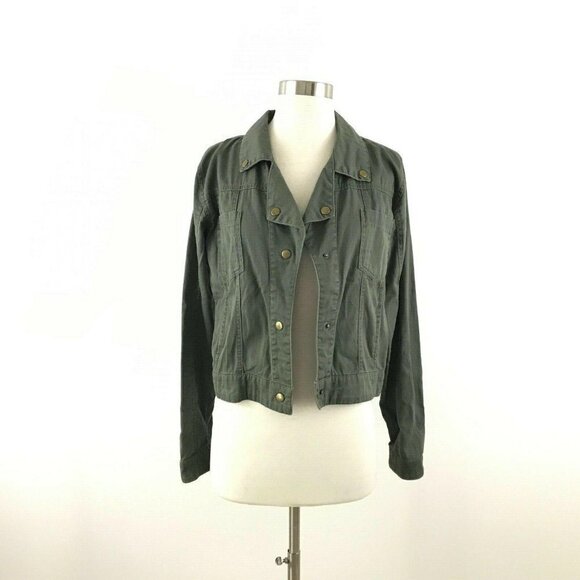 Sound & Matter Jacket Women M Green Beige Crochet - Picture 1 of 7